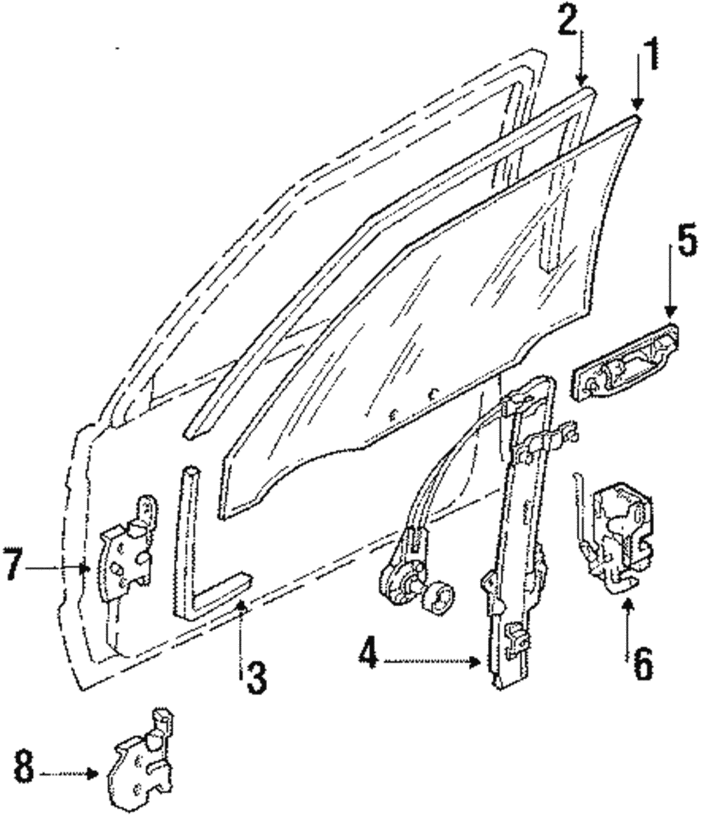 Glass - Ford (E8GY-5821411-A)