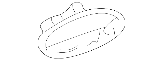 Primed Driver Side Front Exterior Door Handle - GM (25698962)