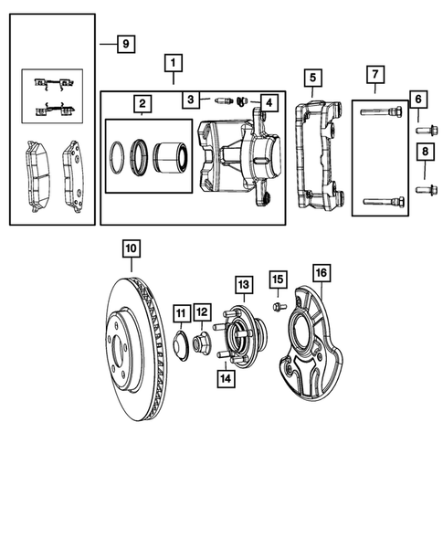 Front Brakes For 2010 Dodge Charger