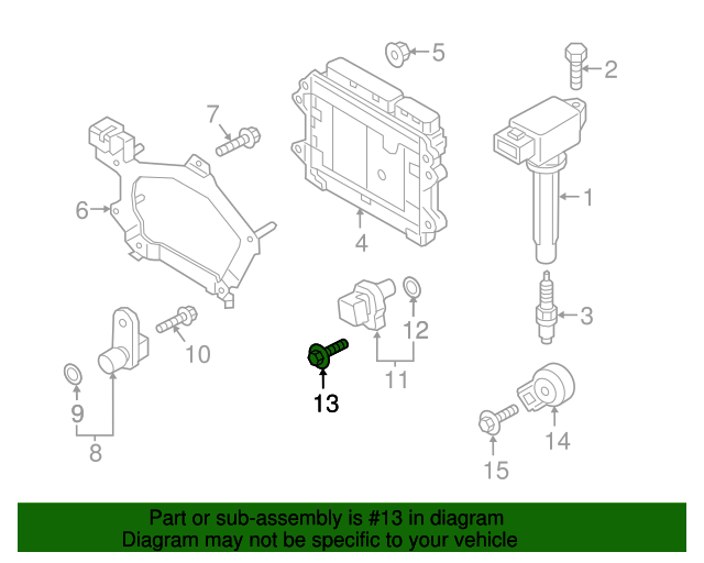20092019 Mazda Camshaft Sensor Bolt 9XF002137L
