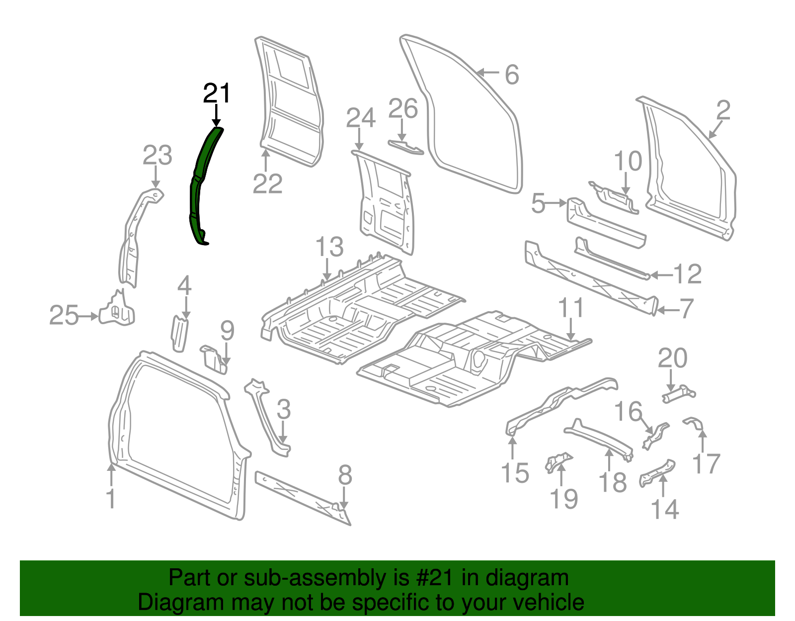 Trim Panel - GM (89023052)
