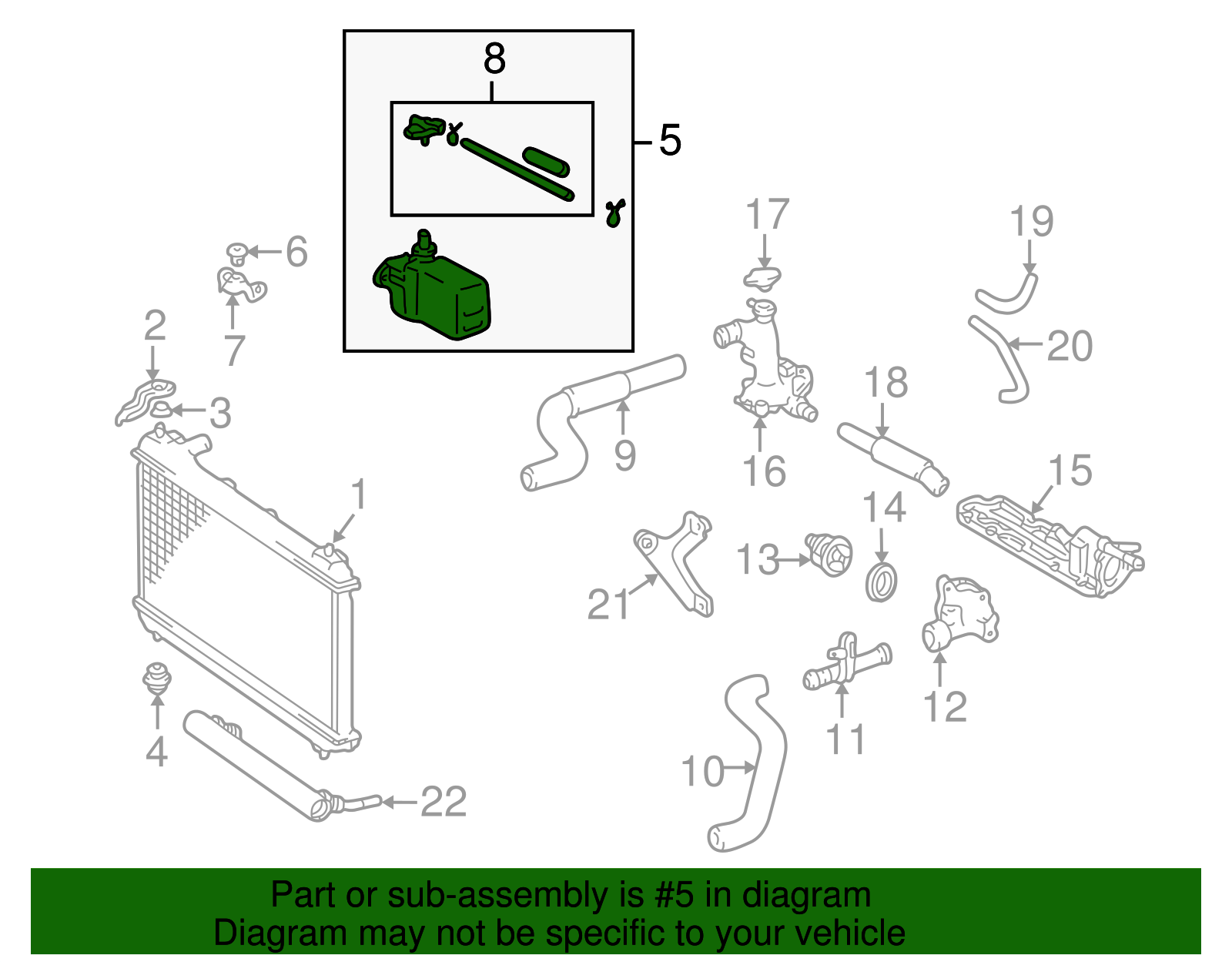 Reservoir Assembly - Toyota (16470-20040)