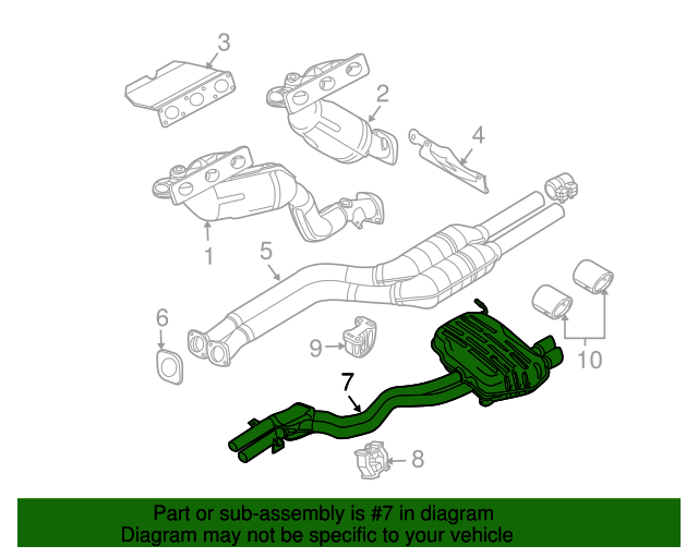 18107518714 Muffler & Pipe 20032005 BMW Z4 BMWPartsHub