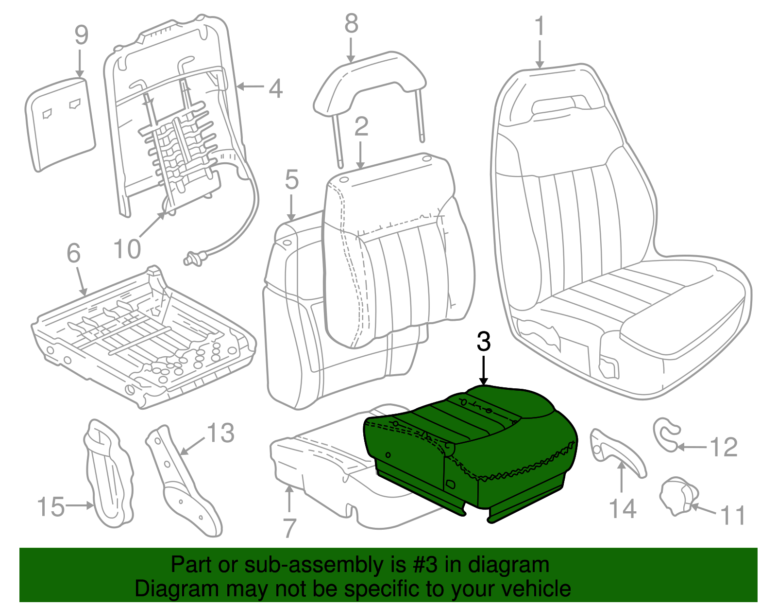 Seat Cover - GM (89039105)