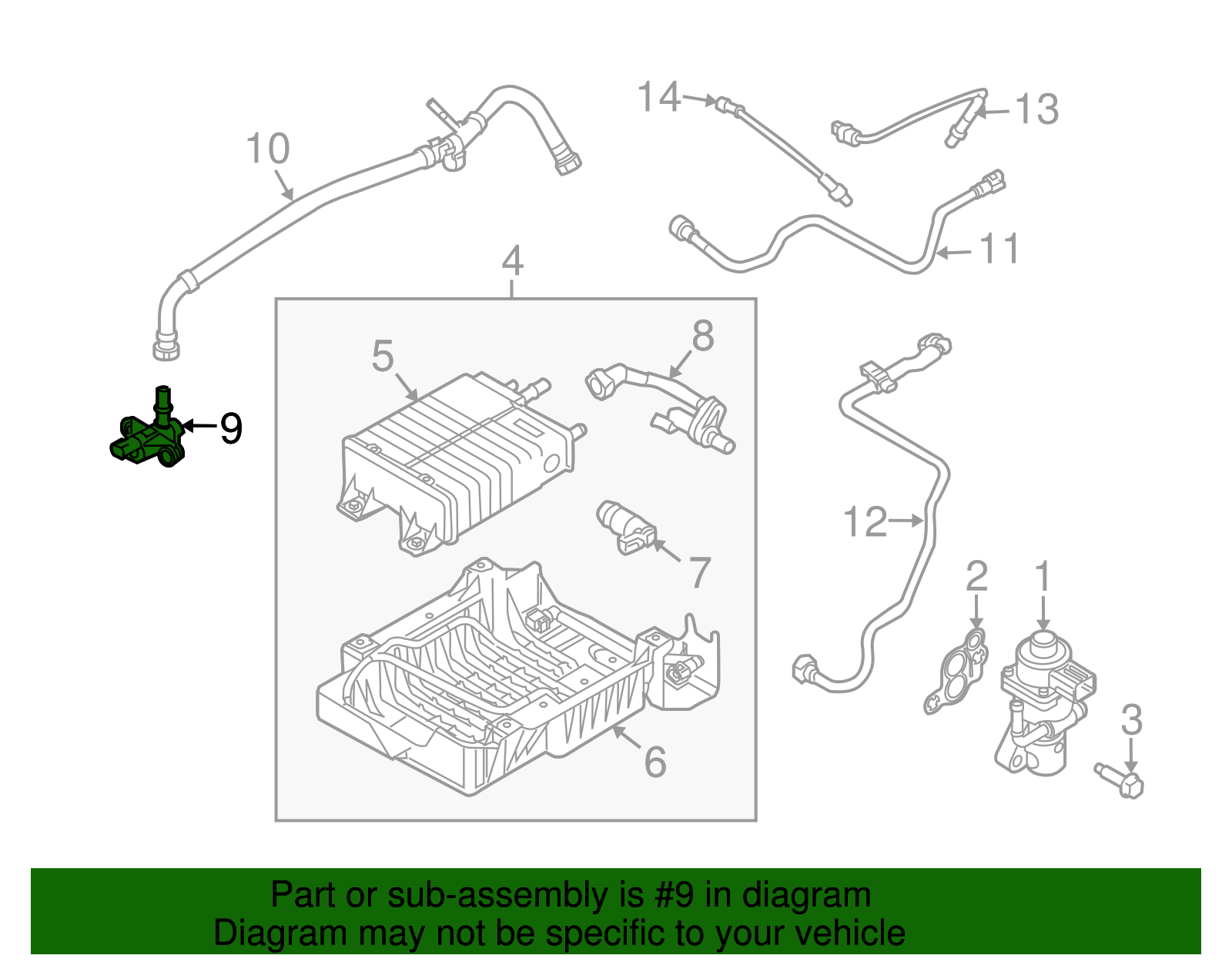 thumbnail image 2 of FORD VACUUM CONTROL VALVE - Bentley & Associates, LLC 2 of 14