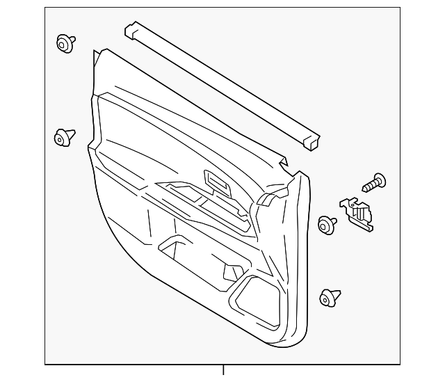 7221D633XA Door Trim Panel 20182022 Mitsubishi Outlander PHEV