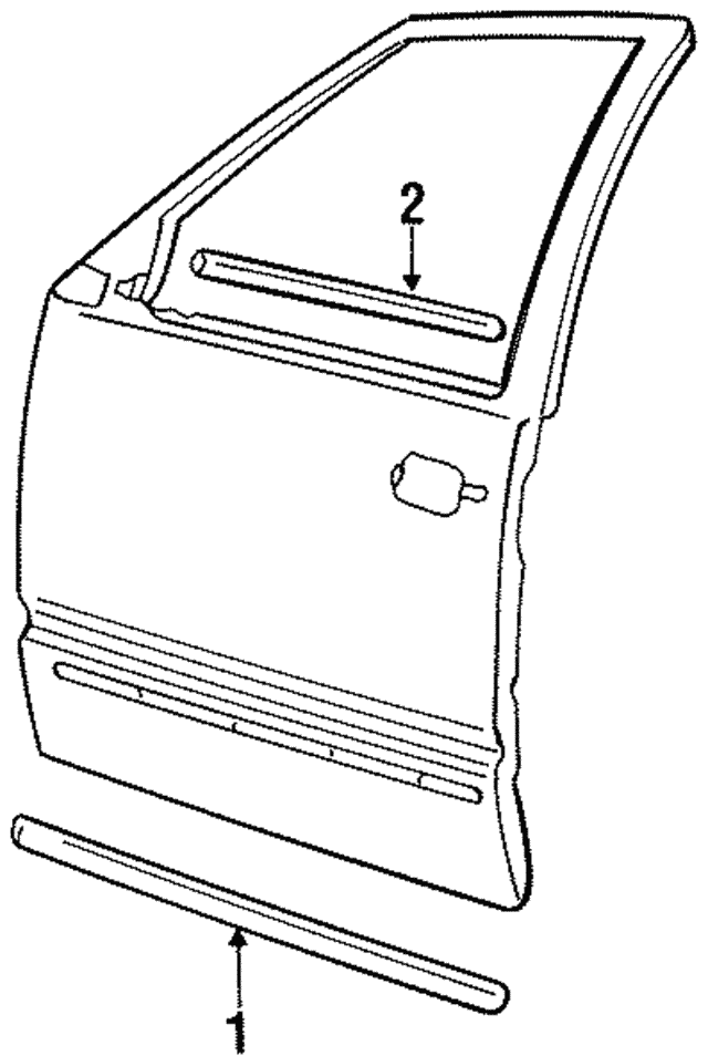 9133612 Body Side Molding 19931997 Volvo 850 Volvo Wholesale Parts