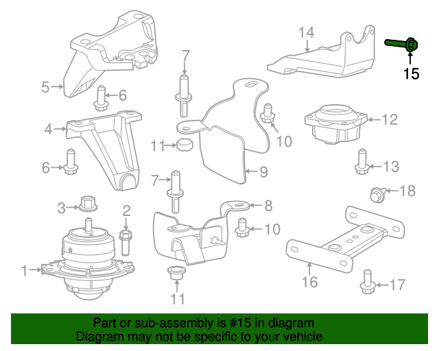 20032021 Mopar Water Pump Bolt 6506269AA