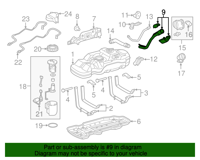7720104150 Filler Pipe 20182023 Toyota Group 1 Auto Parts