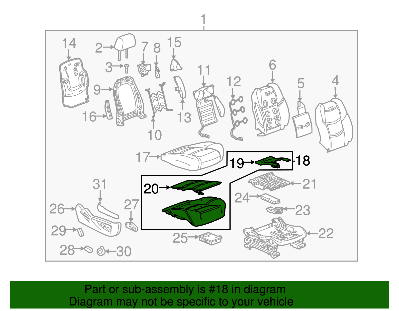 Front Passenger Presence Module - GM (84381562)