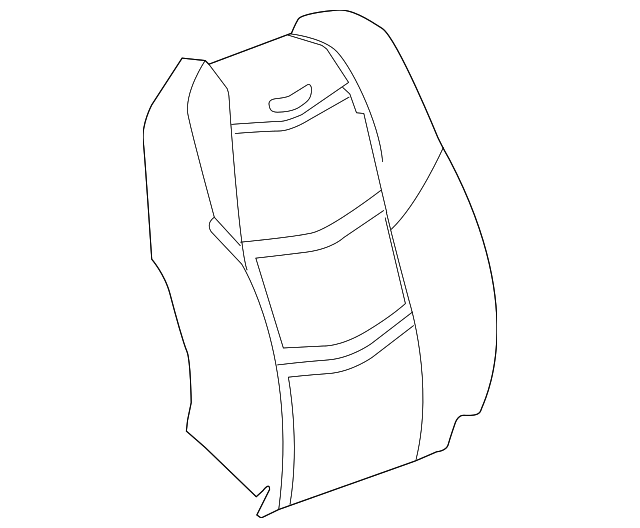 Jet Black Passenger Seat Back Cover - GM (84017534)