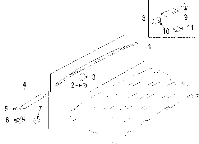 thumbnail image 2 of Genuine Kia OEM Roof Rack Cap For 2020-2024 Seltos – Part # 87293-Q5000HMS 2 of 4