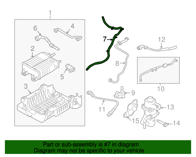 9L8Z9G297A 20092012 Ford Evaporative Emissions System Lines
