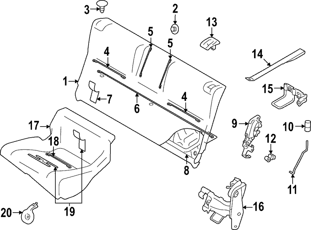 Seat Back Cover - Toyota (SU003-10887)