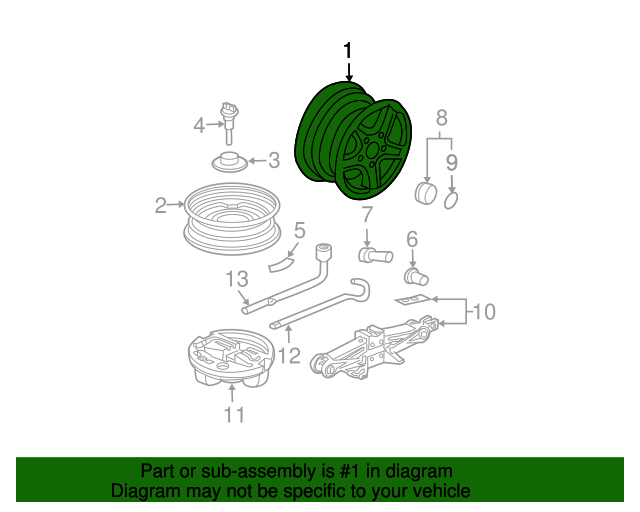 Genuine OEM Acura Wheel, Alloy Part 42700SEPA61 Acura Parts For Less