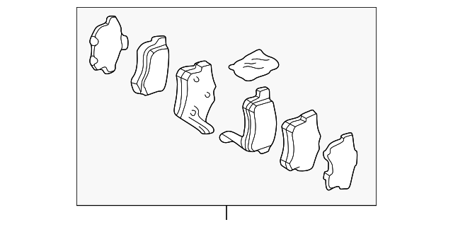 HONDA OEM Brake-Rear Pads 43022SY8A02