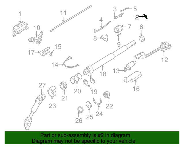19841996 GM Ignition Switch Actuator Sector 07812526 GM