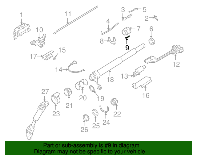 19841995 GM Steering Wheel Horn Contact 07832984 GM