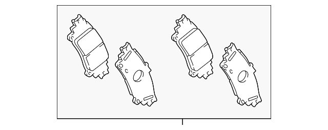 Disc Brake Pad Set Rear - Toyota (04466-47071)