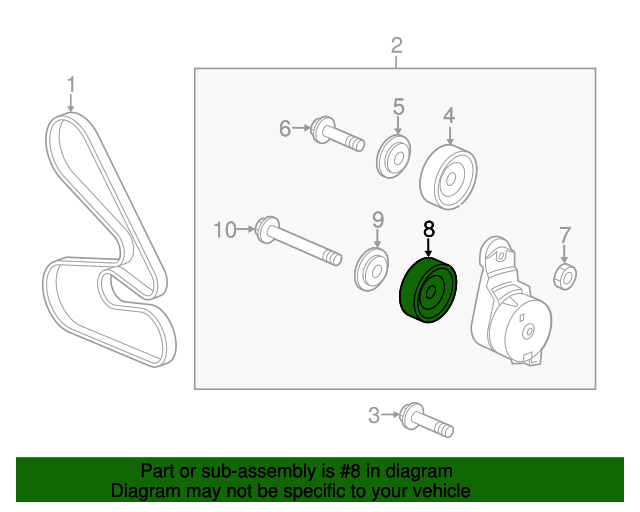 31190RCAA02 Pulley, Idler 20032017 Honda Honda Parts Online