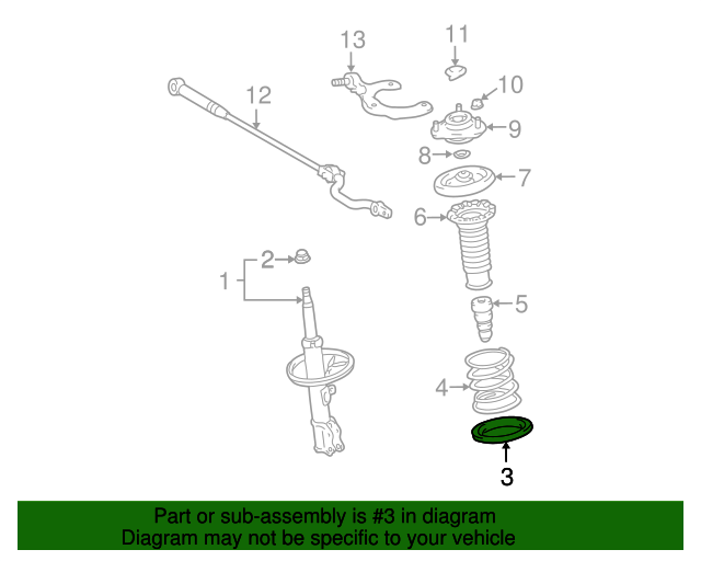 TOYOTA 48158-02060 Coil Spring Insulator