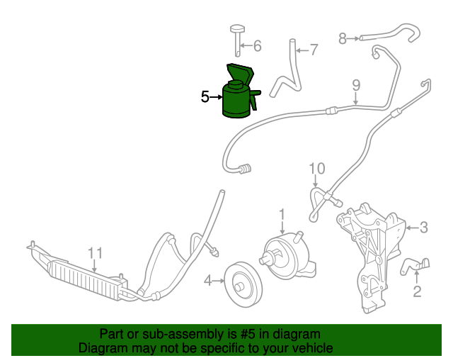 23242109 GM Power Steering Fluid Reservoir GM Parts Store