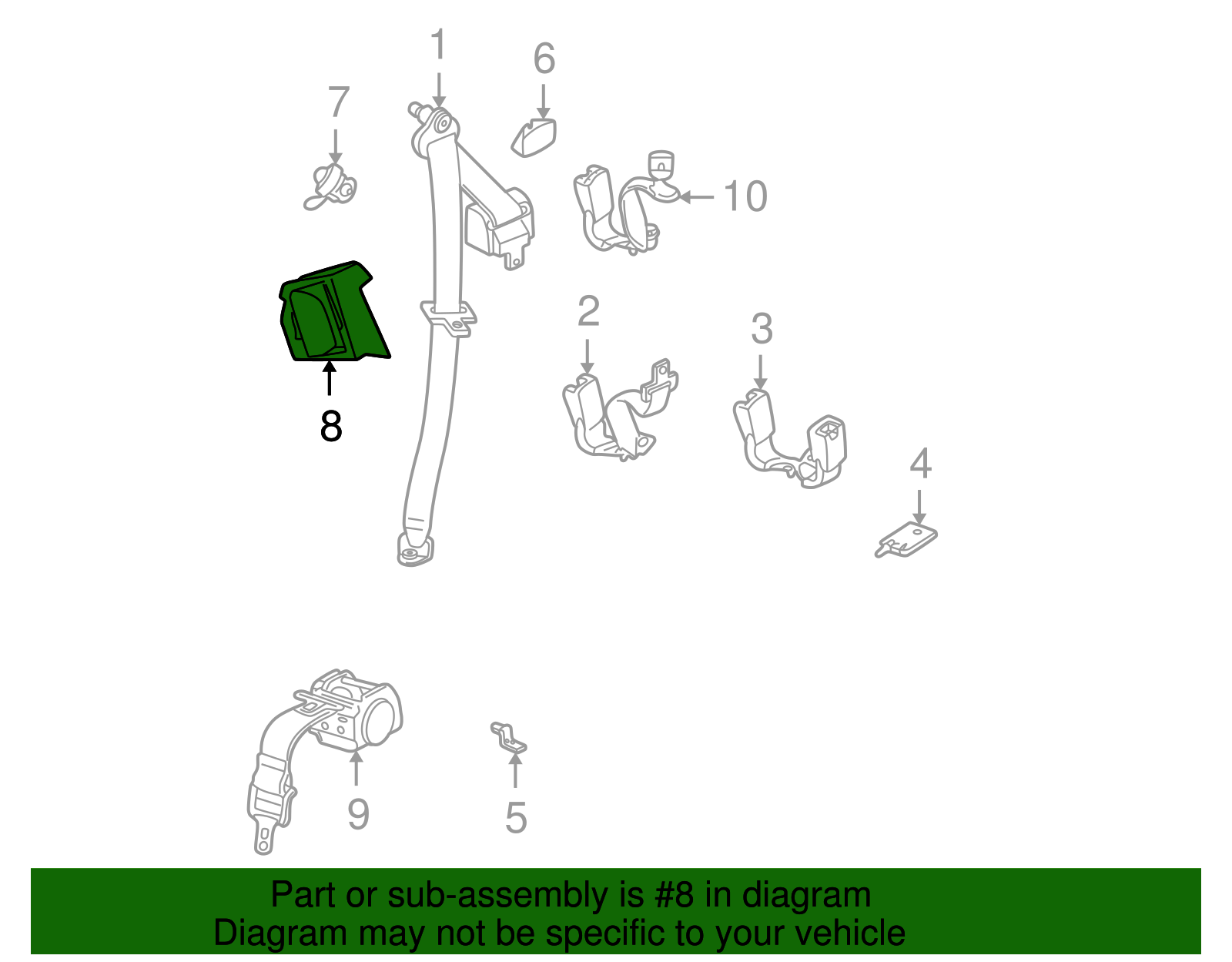 Insulator, Body L/Pillar - GM (90584166)