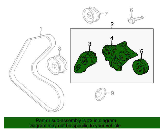 20132019 Jaguar Supercharger Belt C2D49052 Haper Jaguar Parts