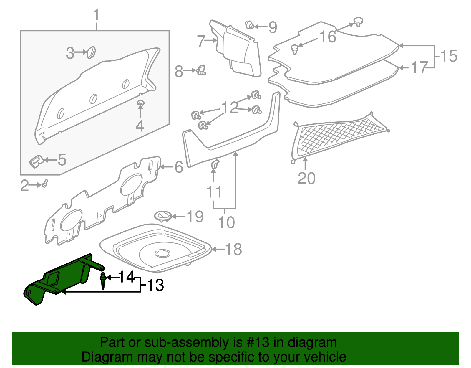 Seat Back Panel - Buick (25762920)