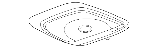 Rear Compartment Spare Wheel Stowage Cover - GM (25697653)