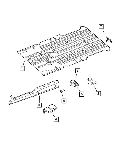 Floor Pans for 2006 Chrysler Town & Country #0