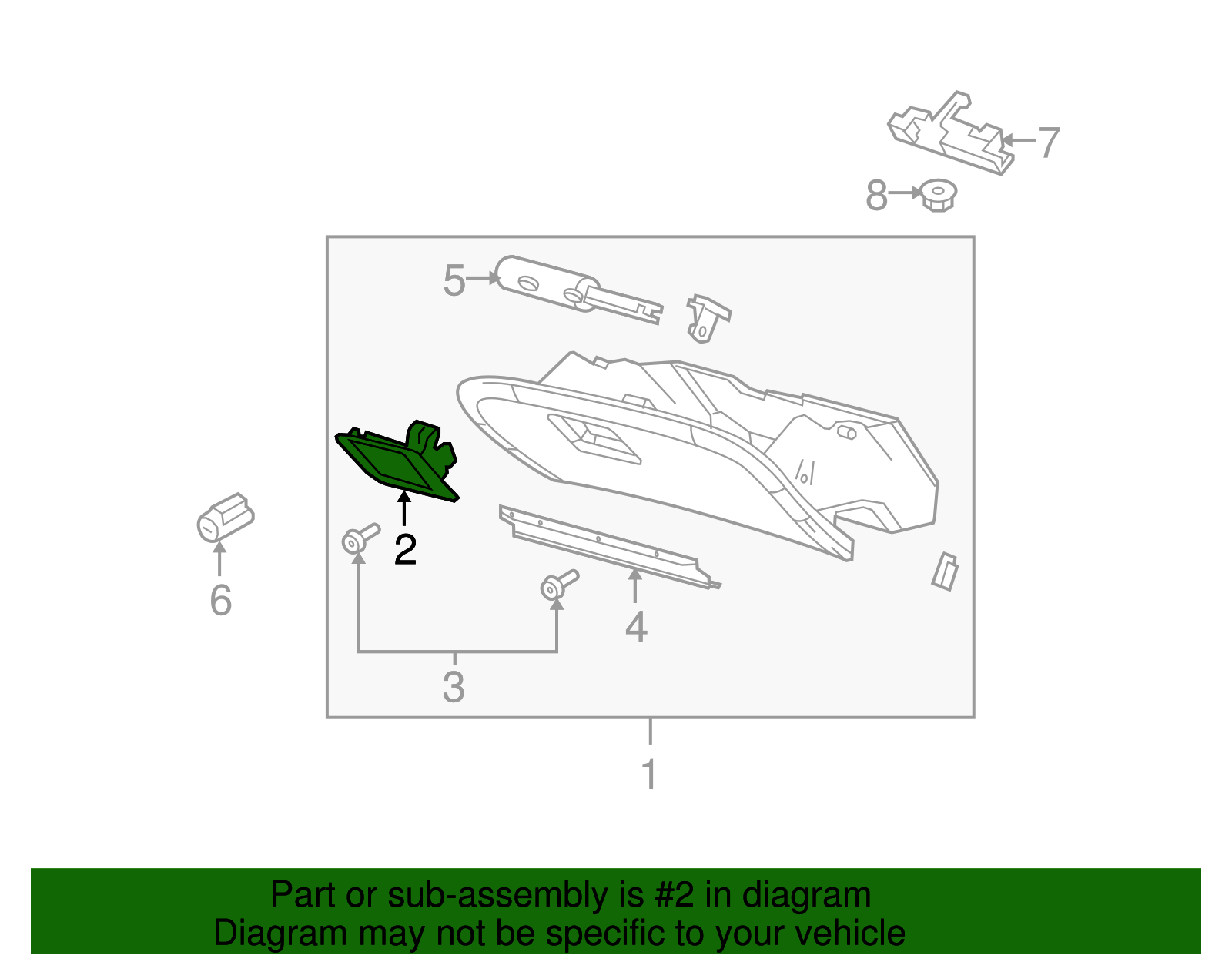 Latch - Ford (YW1Z-5406072-AAC)