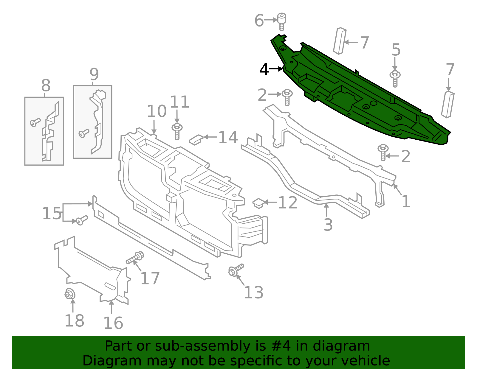 Genuine Ford OEM Sight Shield For 1999-2004 Mustang – 2R3Z-8C291-AA – Made In USA