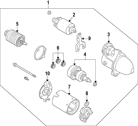 Kia 36120-2G110 Starter Solenoid