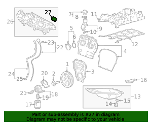 2019-2023 GM Intake Manifold Gasket 12663540 GM | GMPartsDirect.com