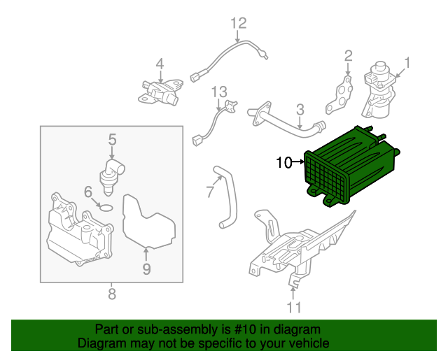 PXFV13970 Vapor Canister 20062015 Mazda Mazda Swag