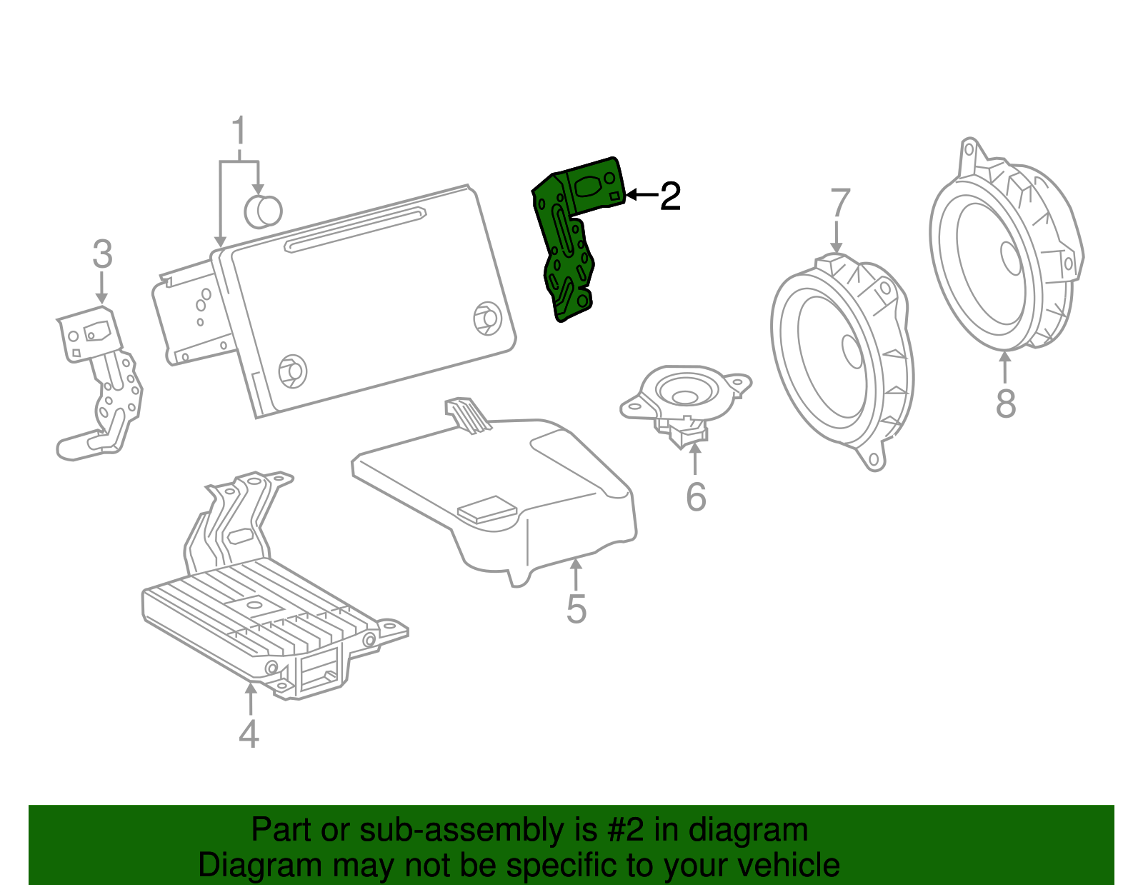 Display Unit Mount Bracket - Toyota (86211-47130)