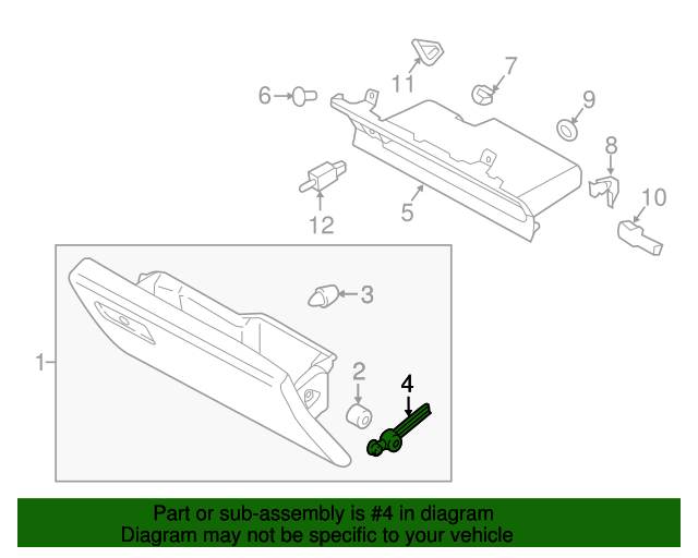 20152022 Ford OEM NEW 20152020 Ford Expedition Damper Glove Box