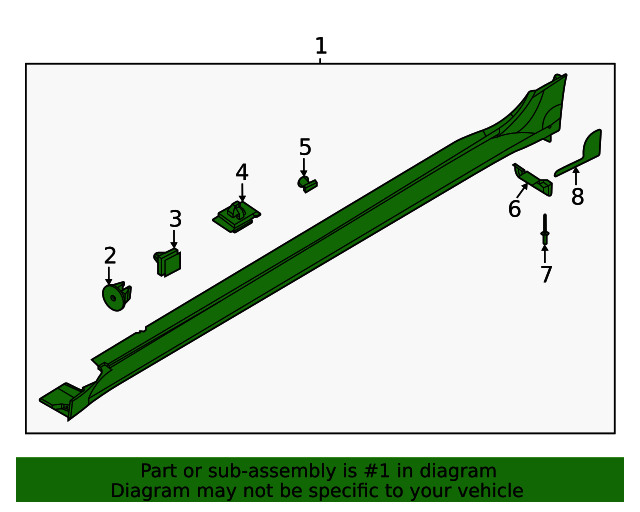 87752L3000 Rocker Molding 20212024 Kia K5 Kia.Parts Store