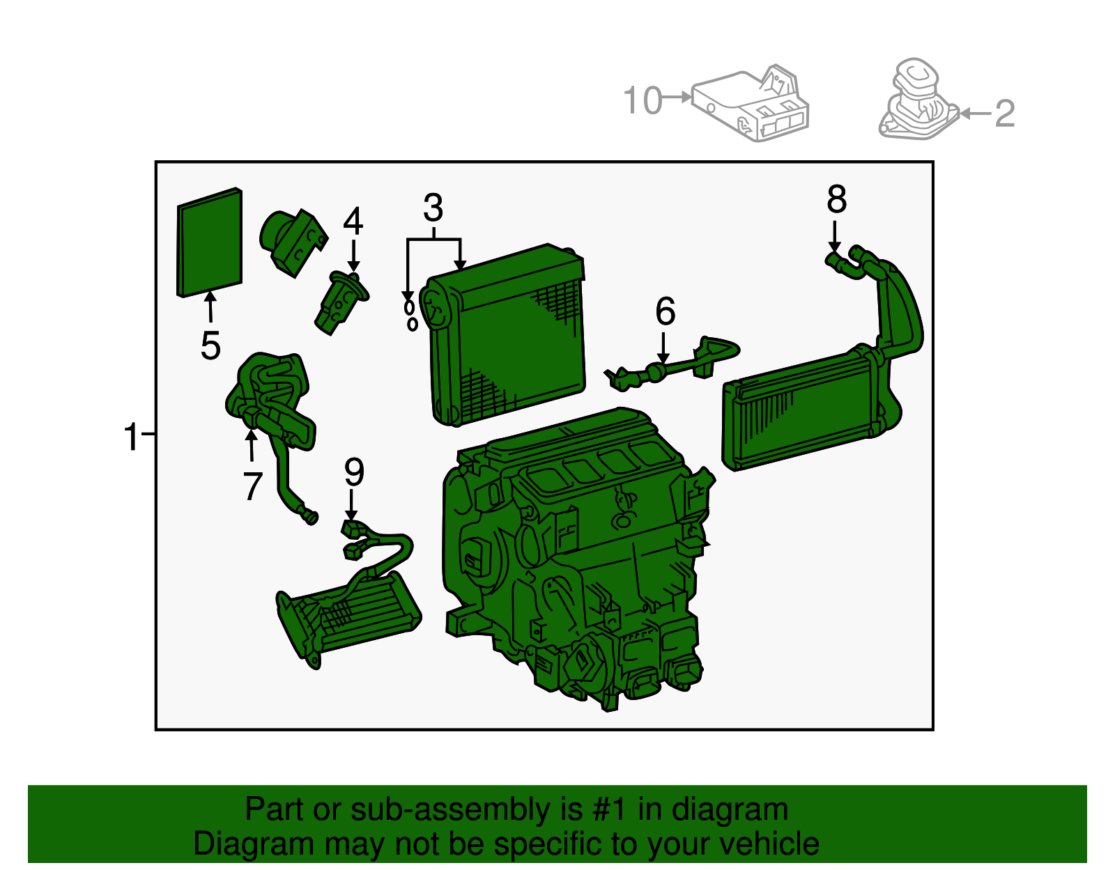 Evaporator Assembly - Toyota (87050-60481)