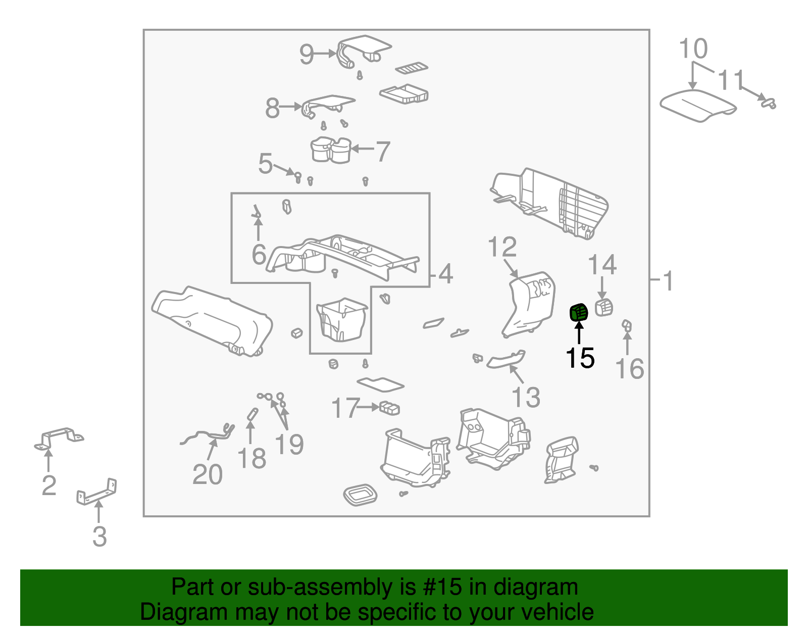Air Outlet - Buick (25735613)