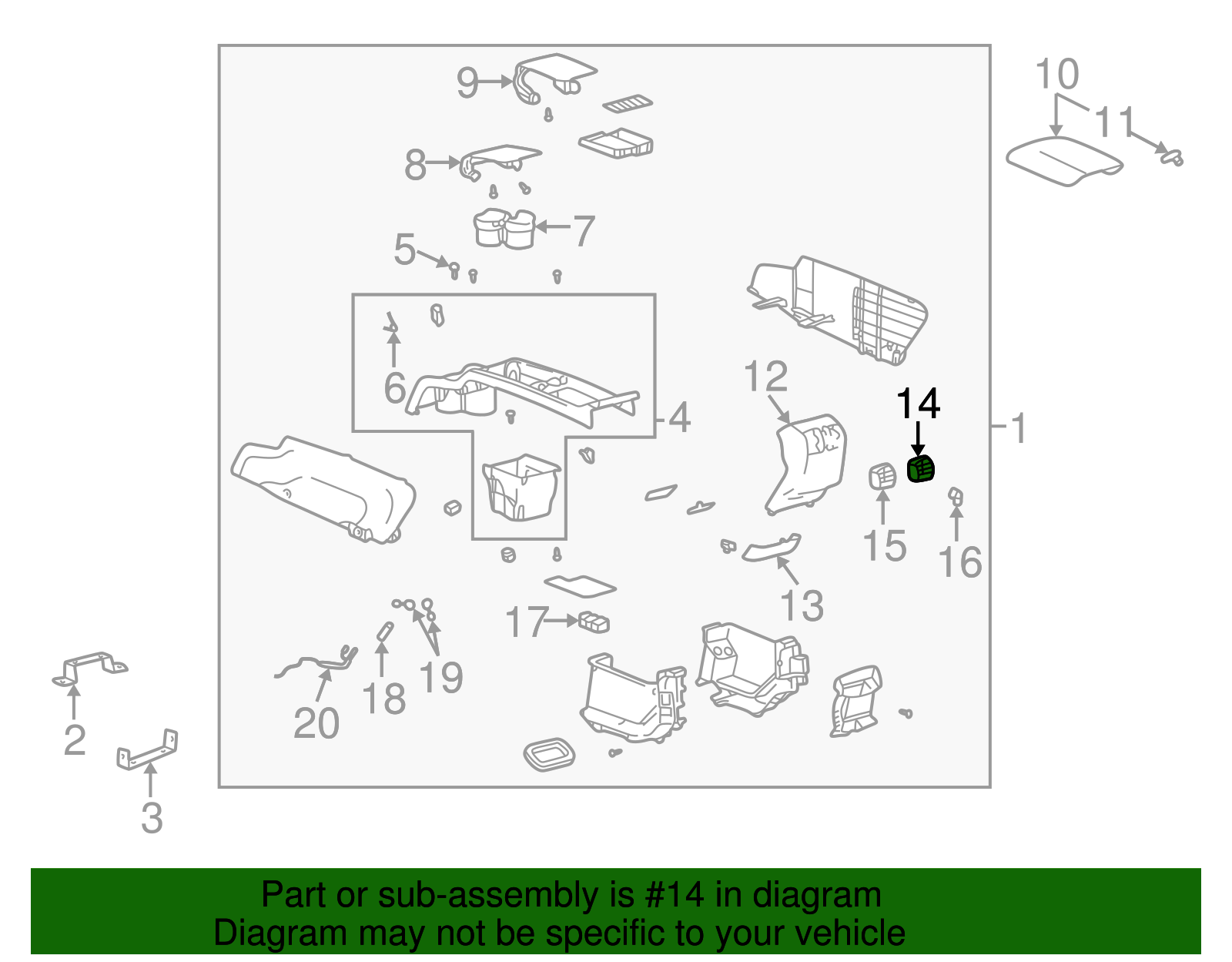Air Outlet - Buick (25735607)