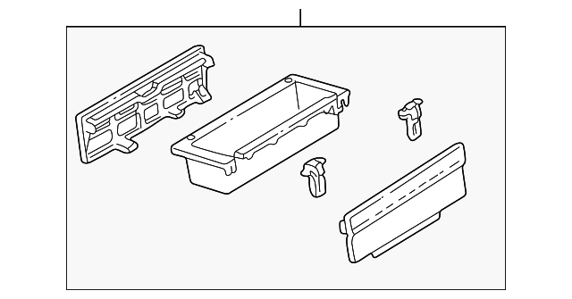 Panneau Console Centrale Gauche Honda Acura NSX 1991-1994 - Pièce D'origine Noire