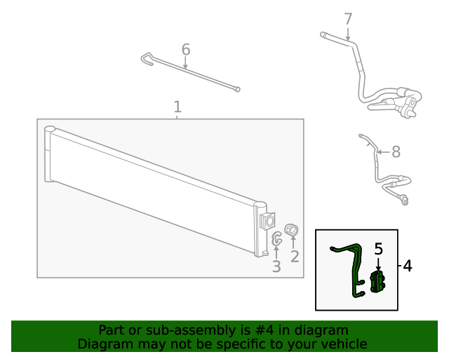 20192023 Chevrolet Malibu Automatic Transmission Fluid Cooler Inlet
