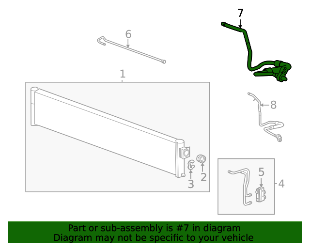 20192024 Chevrolet Malibu Transmission Fluid Cooler Outlet Pipe