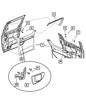 2001-2025 Mopar Snap In Nut 6035401 | Mopar eStore