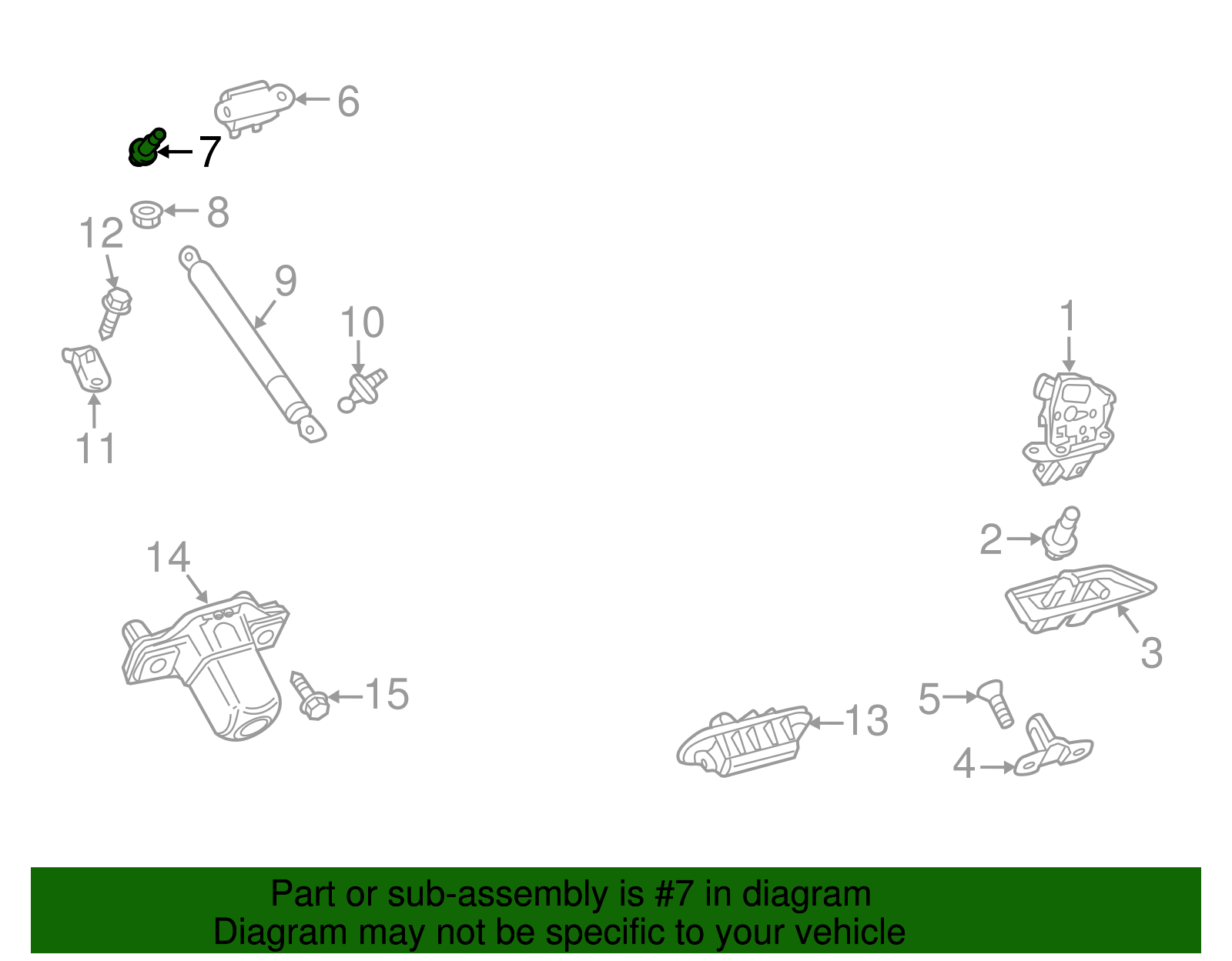 Hinge Bolt - Scion (91551-10816)