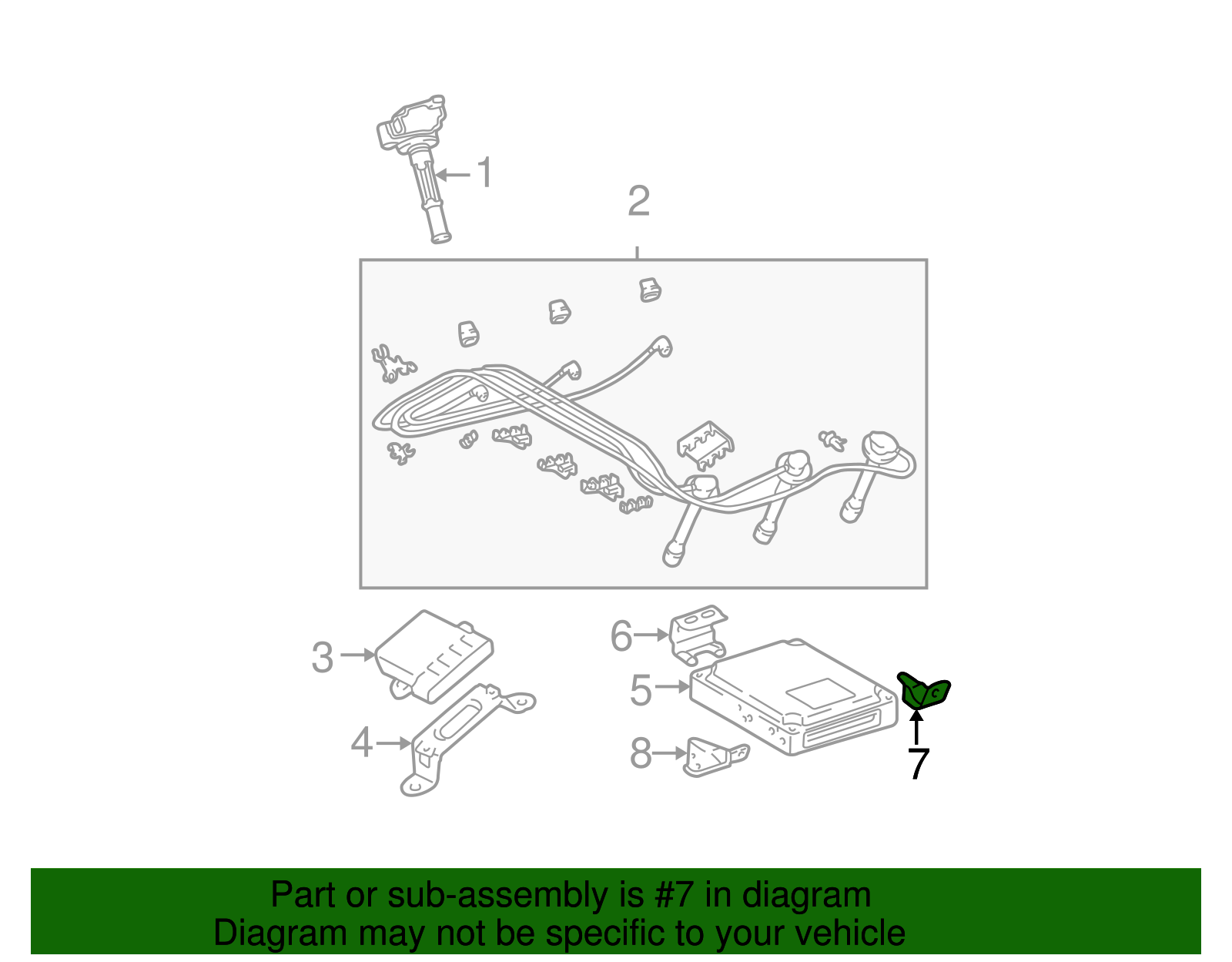 ECM Bracket - Toyota (89668-60130)