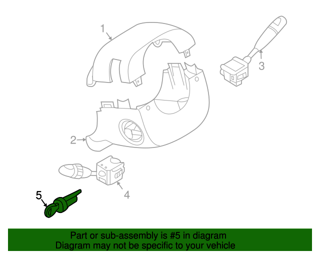 93745242 GM Ignition Lock Cylinder with Key GM Parts Store