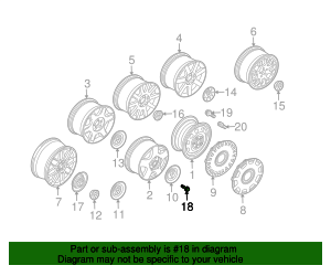 1990-2019 Volkswagen Wheel Bolt WHT-002-437 | OEM Parts Online